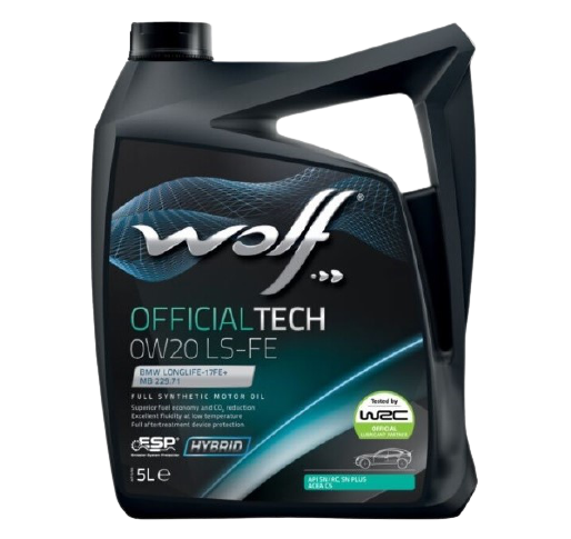 Моторное масло Wolf OfficialTech 0W20 LS-FE, 5л